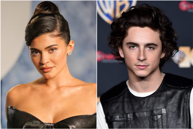 <p>Kylie Jenner and Timothee Chalamet</p>
