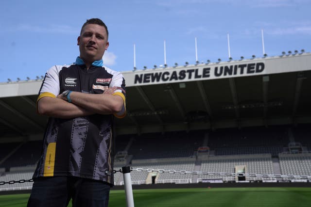 Chris Dobey wants to parade a trophy at St James’ Park (Target Darts handout/PA)