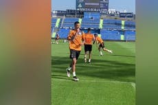Mason Greenwood trains with Getafe following controversial move from Man United