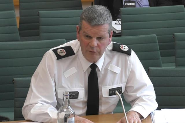 Chris Todd, PSNI assistant chief constable, answered questions from MPs (Hosue of Commons/PA)