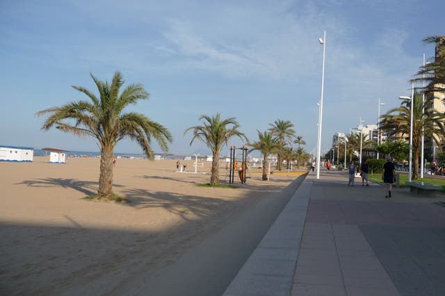<p>The body parts washed up on Gandia Beach, south of Valencia (file photo) </p>