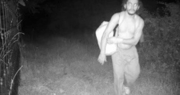 Danelo Cavalcante captured on trail camera on Monday night