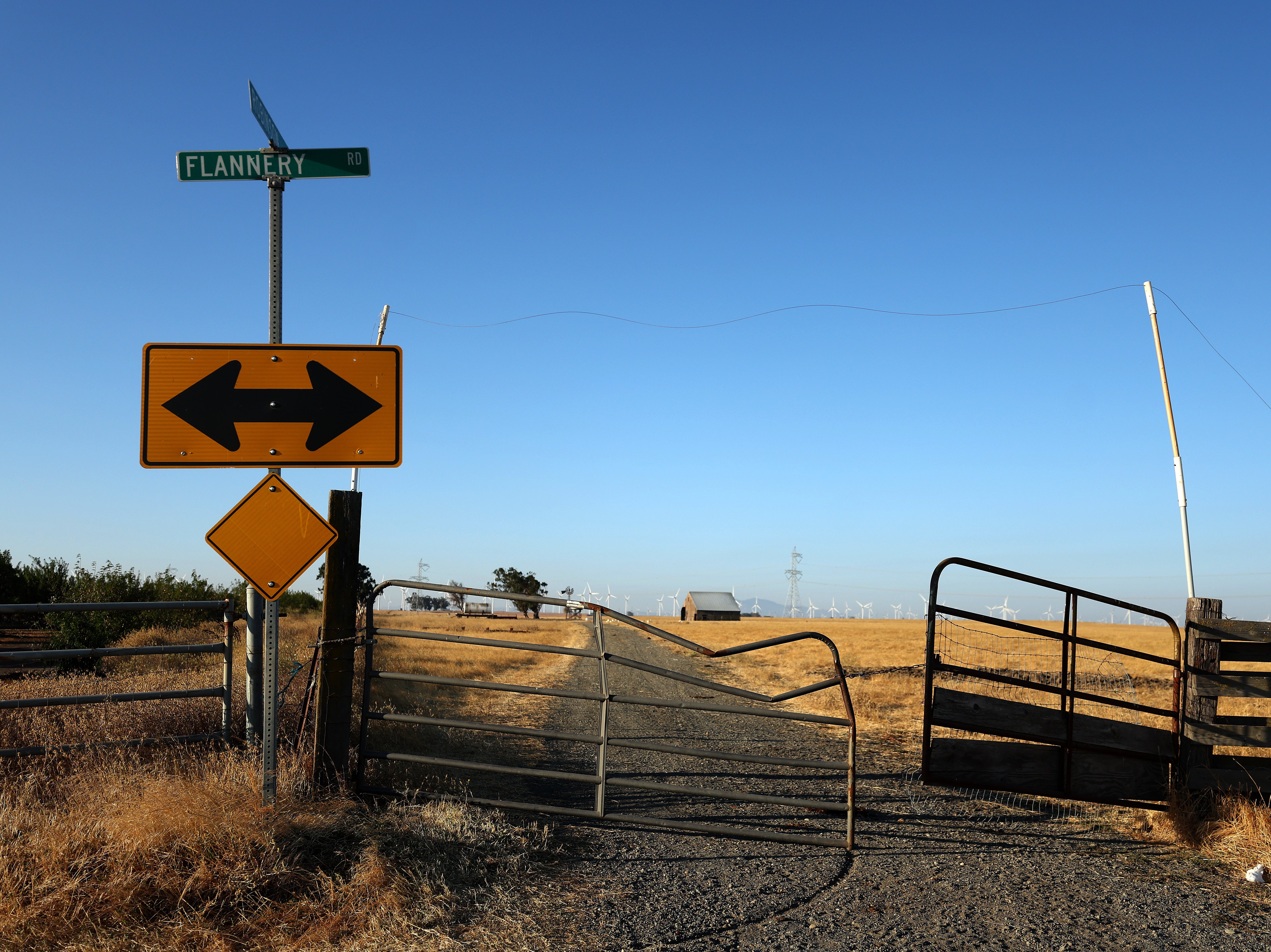 A Flannery Associates sign stands near land the company recently purchased in Rio Vista