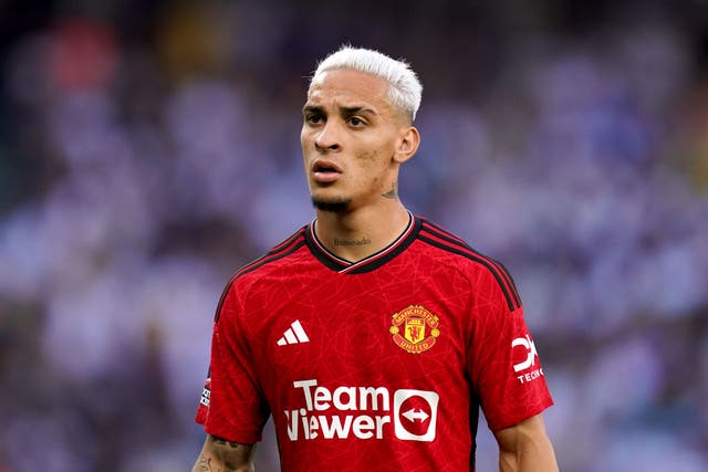 <p>Manchester United winger Antony has been accused of physical abuse (John Walton/PA)</p>