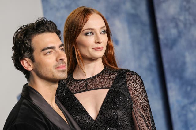 <p>The unhappy couple: the now-former Mr and Mrs Jonas, Sophie Turner and Joe Jonas</p>