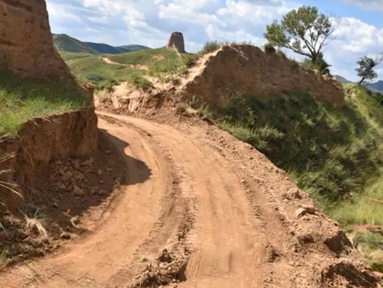 Great Wall of China damaged