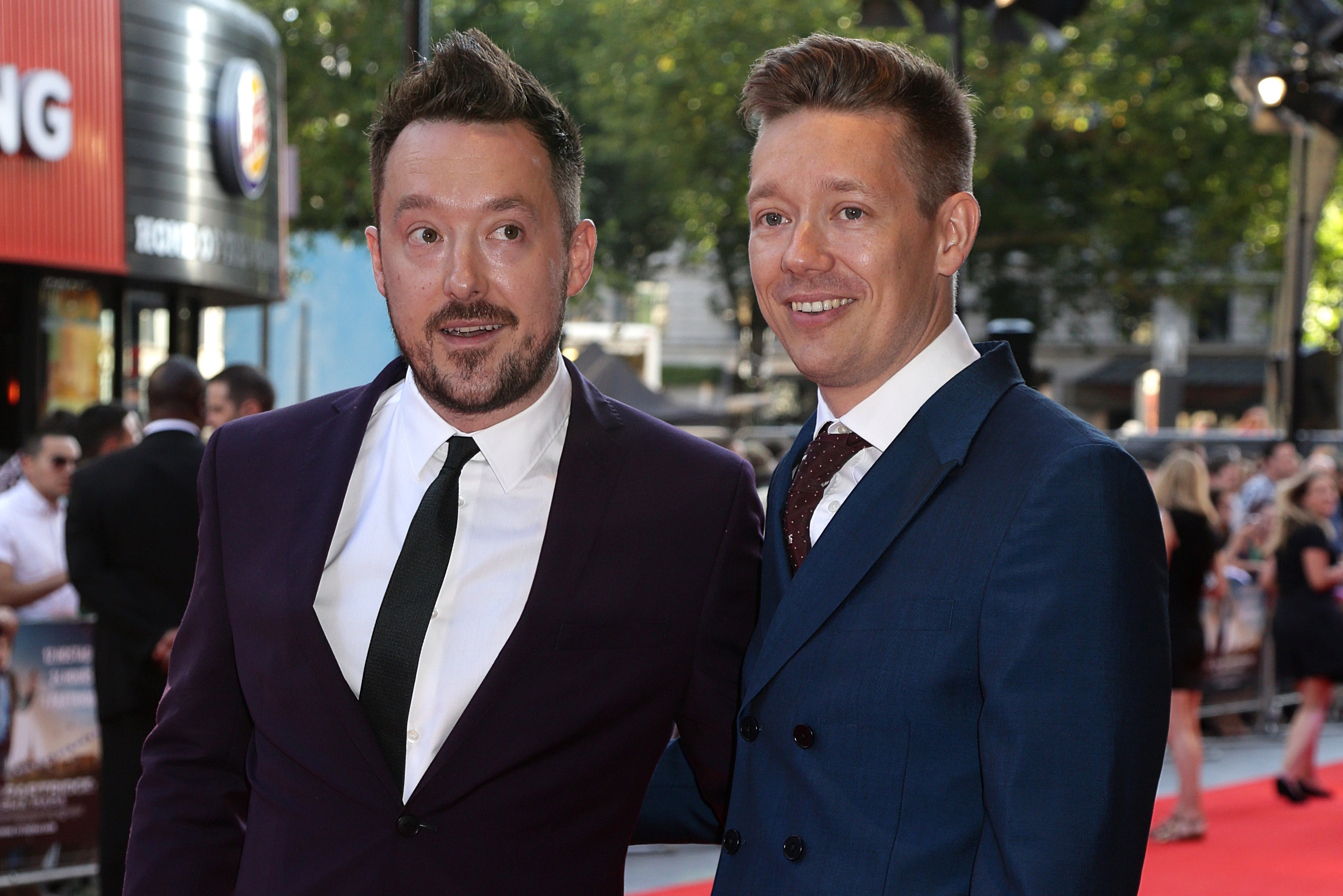 Writers/Executive producers Neil Gibbons (left) and Rob Gibbons arriving for the premiere of Alan Partridge : Alpha Papa, at the Vue West End in Leicester Square, central London.