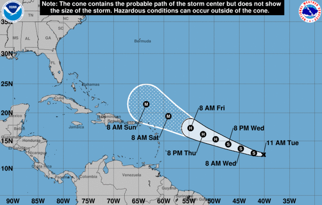 <p>Tropical Storm Lee is expected to strengthen into a major hurricane </p>
