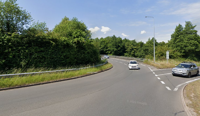 <p>The incident happened at the junction of the B4373 and A442</p>