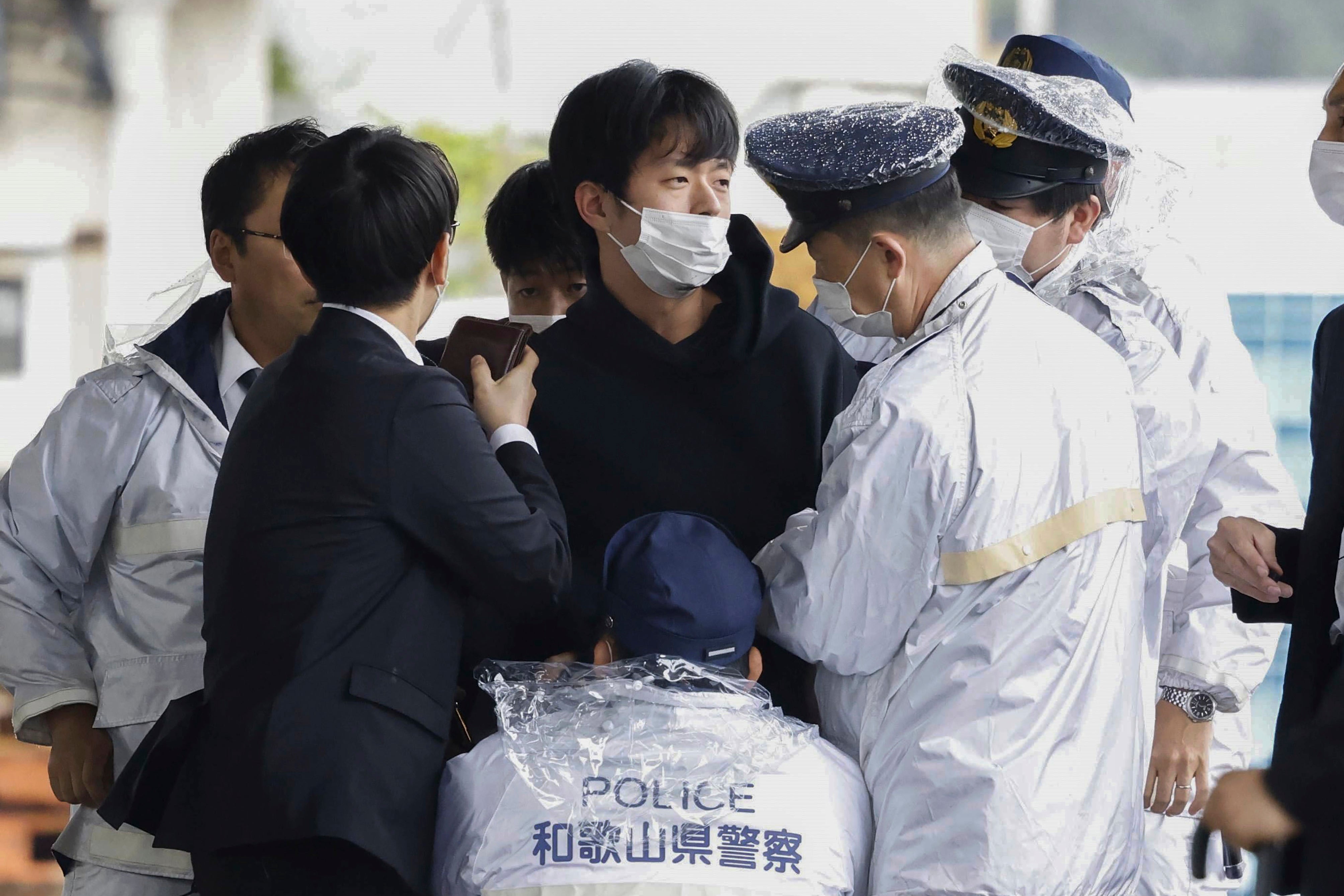 File photo: A man who identified as Ryuji Kimura arrested after what appeared to be a pipe bomb was thrown at Japanese prime minister Fumio Kishida during his visit at a port in Wakayama, western Japan on 15 April