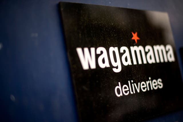 Wagamama’s takeaway sales fell by 8% in the six months to the start of July (Victoria Jones/PA)