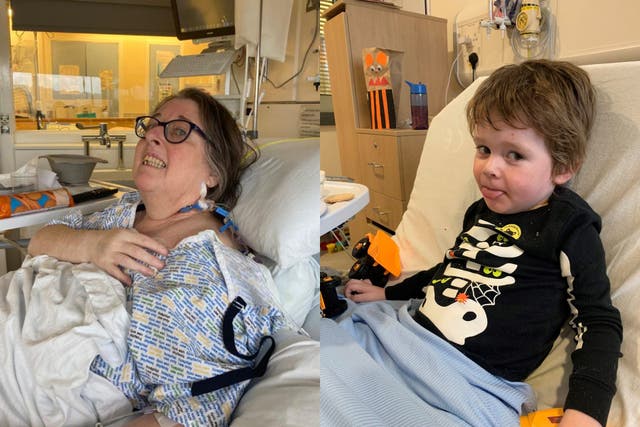 Lorna and Alfie had sepsis at the same time (Collect/PA Real Life)