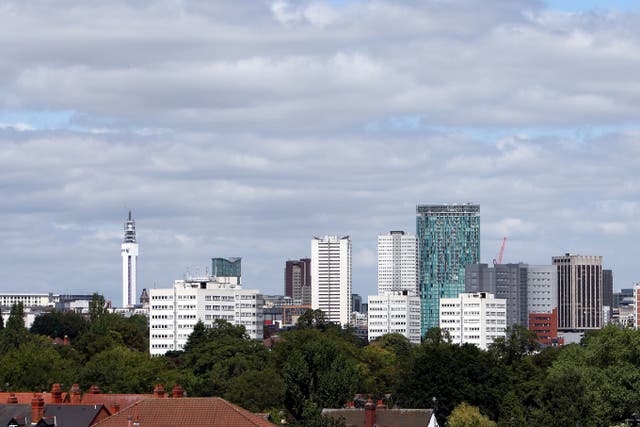 The skyline of Birmingham (David Jones/PA)