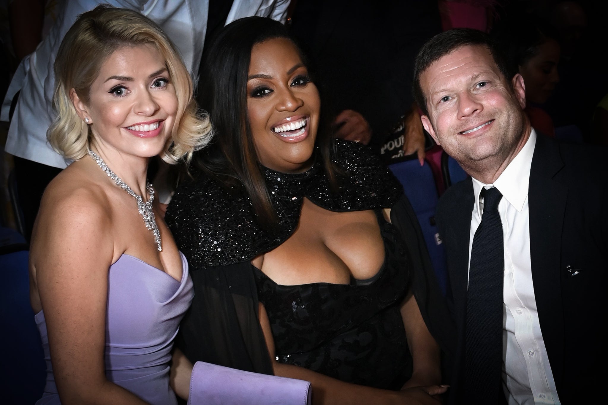 The equivalent of a political party losing an extremely safe seat: ‘This Morning’ survivors Holly Willoughby, Alison Hammond and Dermot O’Leary ahead of their loss at last night’s NTAs