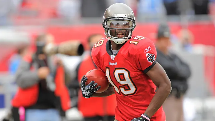 Mike Williams playing for the Buccaneers