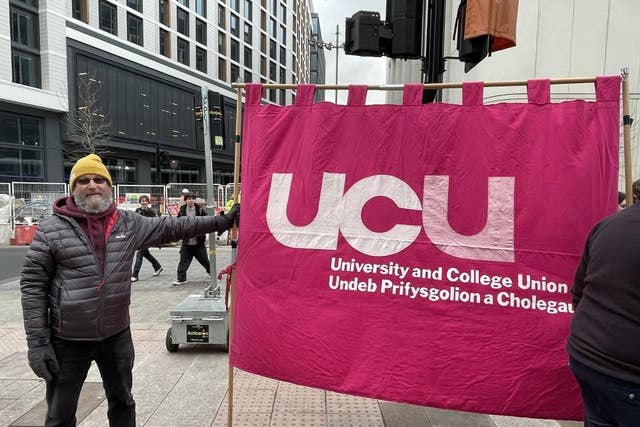 UCU members at 140 universities to strike (Bronwen Weatherby/PA)
