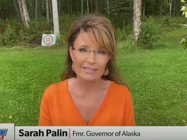 <p>Sarah Palin laments the Proud Boys’ sentences on Newsmax</p>