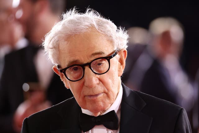 <p>Woody Allen on the red carpet at the Venice premiere of his film ‘Coup de Chance’ </p>