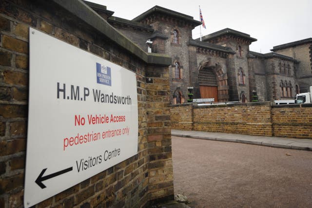 HMP Wandsworth in London (Anthony Devlin/PA)