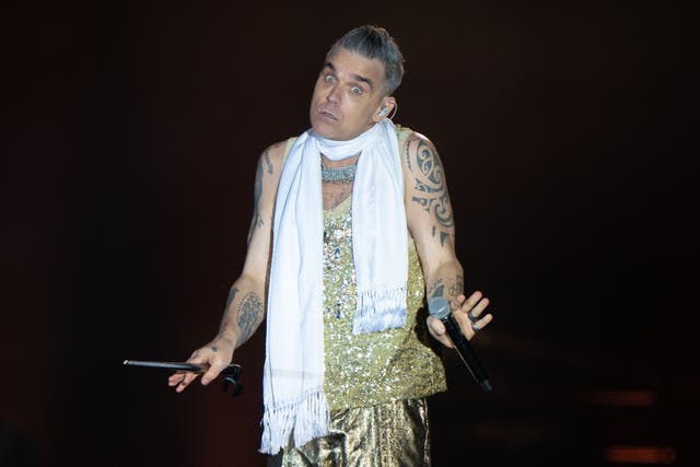 Robbie Williams has made a chant for Spurs (Joe Giddens/PA)