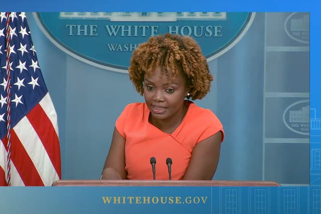 <p>White House press secretary has her patience tested by a reporter</p>