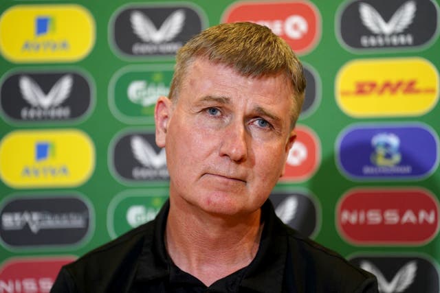 Republic of Ireland manager Stephen Kenny is refusing to bemoan his luck ahead of the Euro 2024 qualifier showdown with France (Brian Lawless/PA)