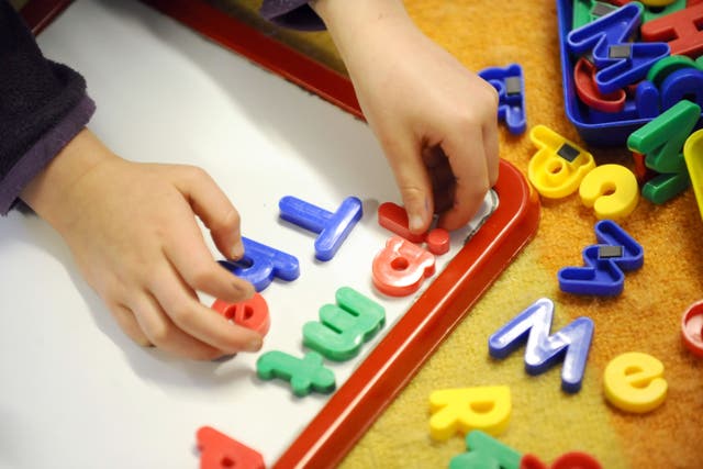 Childcare and early education reform will be key for four in 10 voters in their decision on who to back in a general election, according to a survey (Dominic Lipinski/PA)