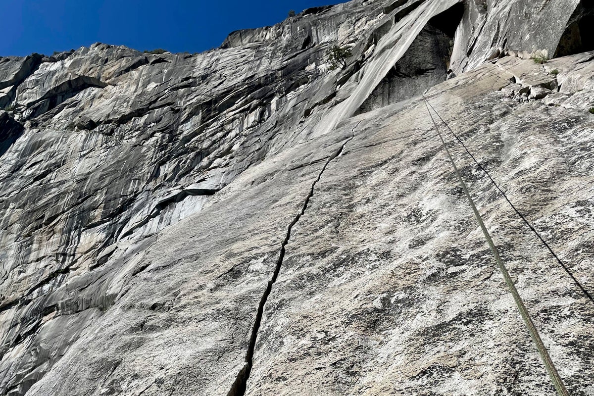 A popular climbing area in Yosemite National Park has been closed due to a crack in a granite cliff