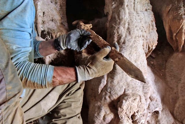 <p>Roman-era sword unearthed from cave near Dead Sea</p>