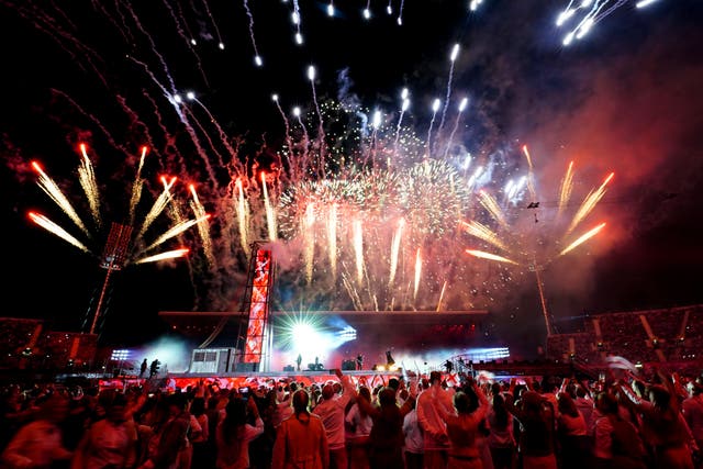 <p>Ozzy Osbourne performs on stage during the Closing Ceremony for the 2022 Commonwealth Games</p>