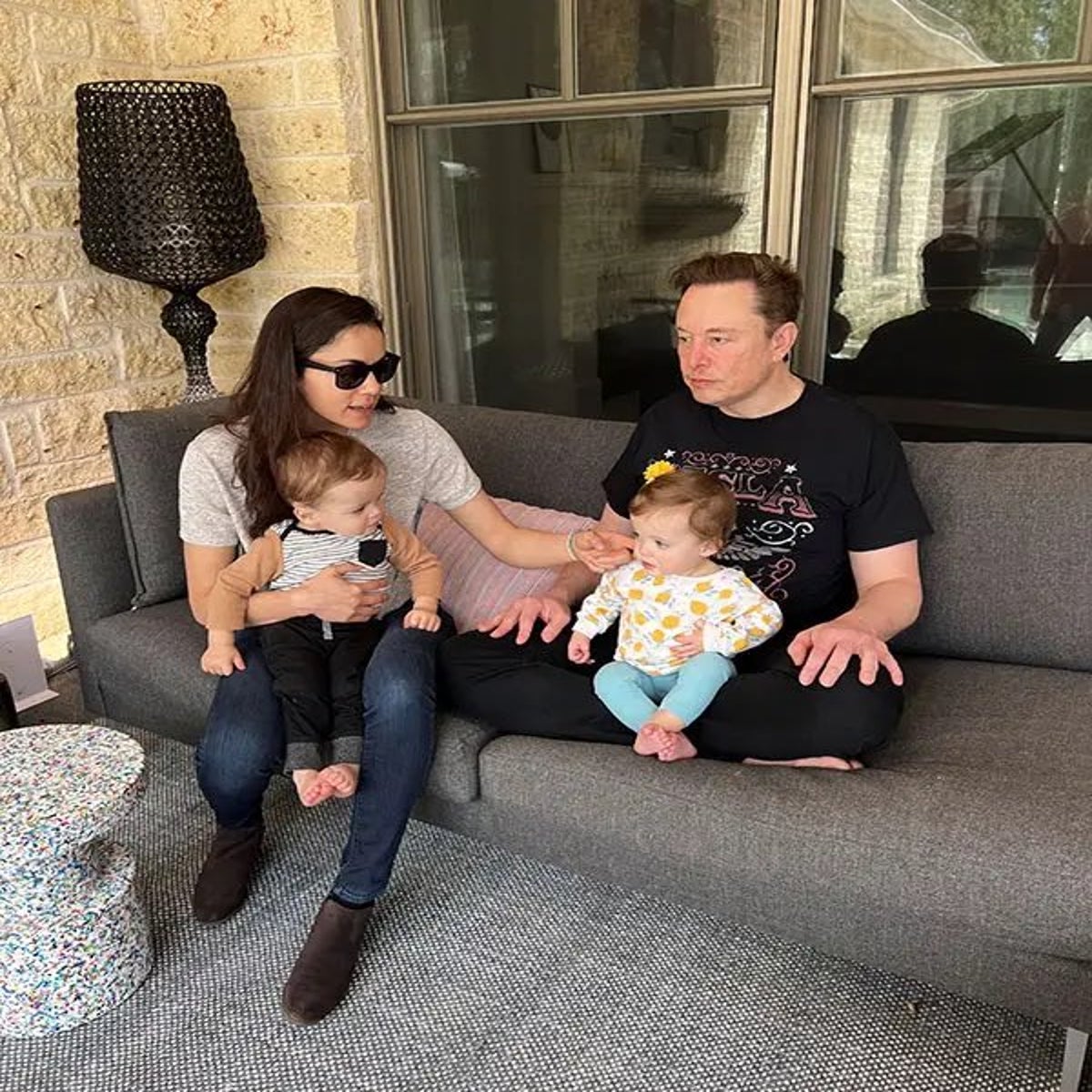 First photo emerges of Elon Musk and his baby twins with Neuralink director  | The Independent