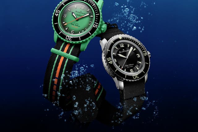 <p>The Blancpain X Swatch collaboration marks the 70<sup>th</sup> anniversary of the ‘Fifty Fathoms’ collection </p>