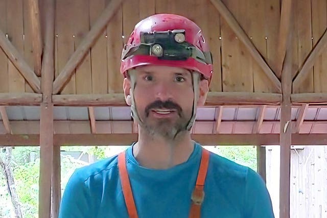 <p>Mark Dickey, the US caver who is currently trapped near Morca</p>