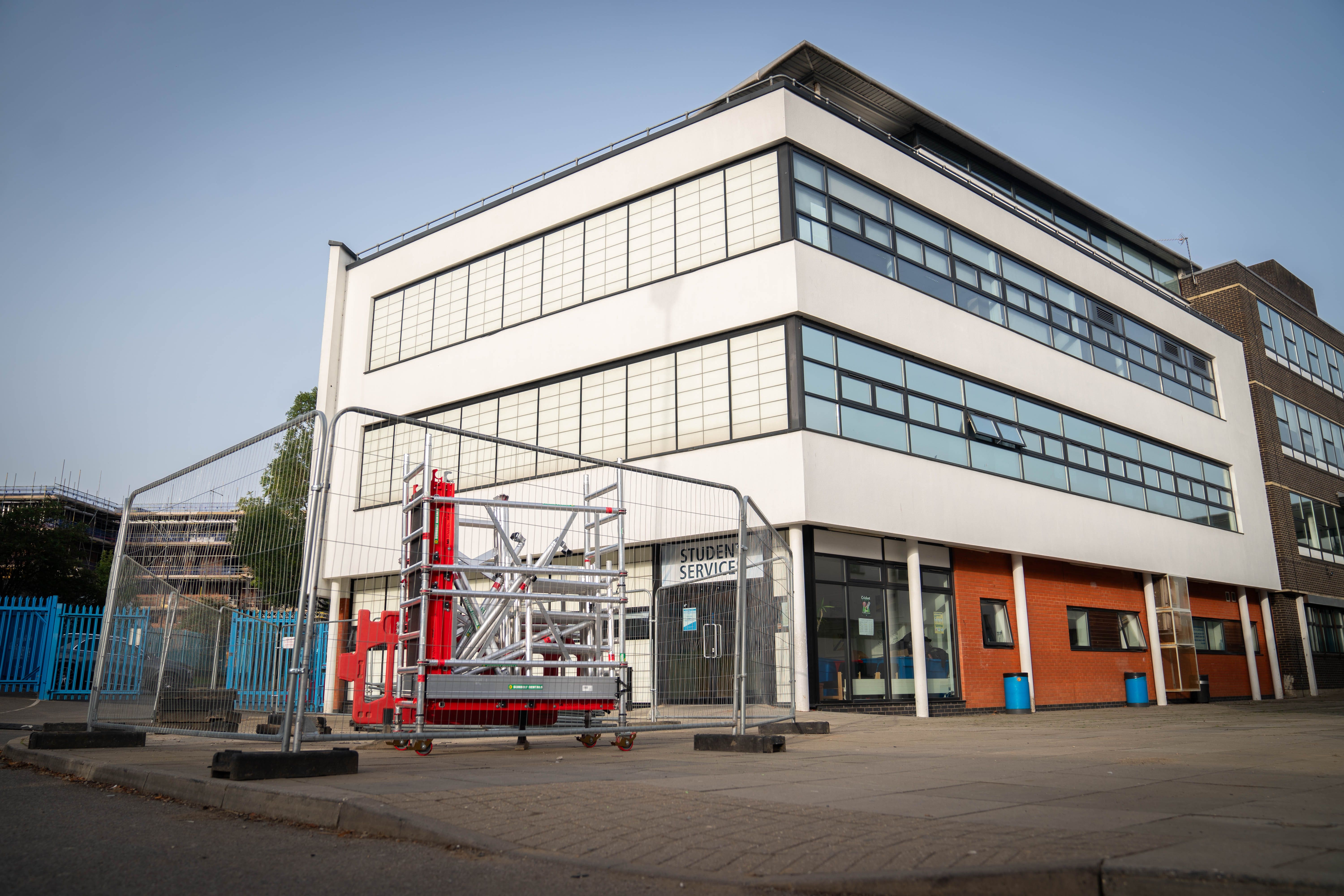 Park View School in London is one of the schools affected with sub-standard reinforced autoclaved aerated concrete (Raac) (James Manning/PA)