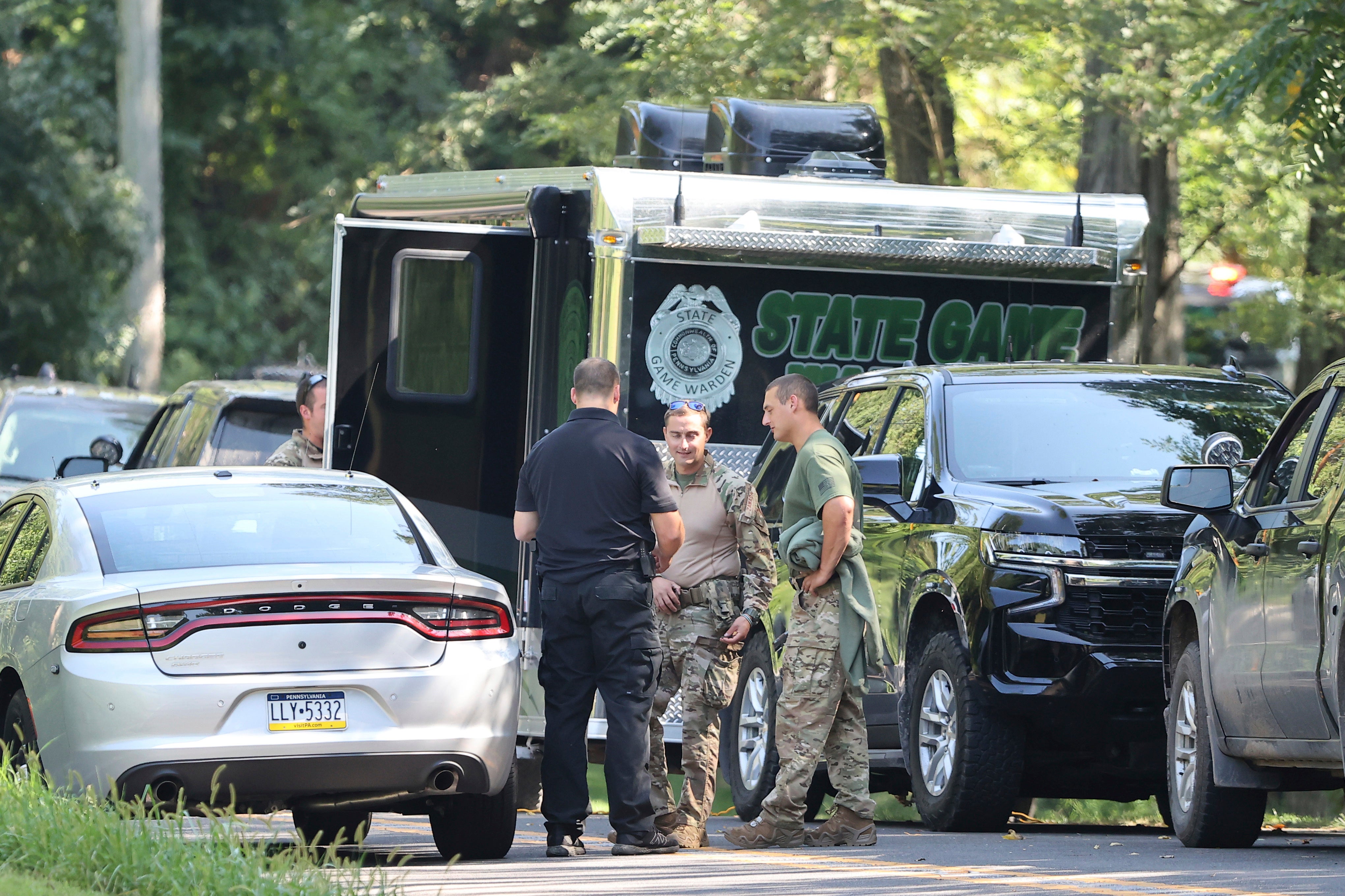 Police searches in Pocopson Township, Pennsylvania, on Sunday, 3 September