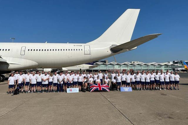 Team UK departed from Birmingham Airport on Thursday for the Invictus Games (Callum Parke/PA)
