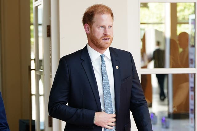 The Duke of Sussex arrives for the annual WellChild Awards 2023 at the Hurlingham Club in London (Aaron Chown/PA)