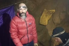 Trapped American explorer says he was ‘very close to the edge’ in emotional first video from Turkish cave