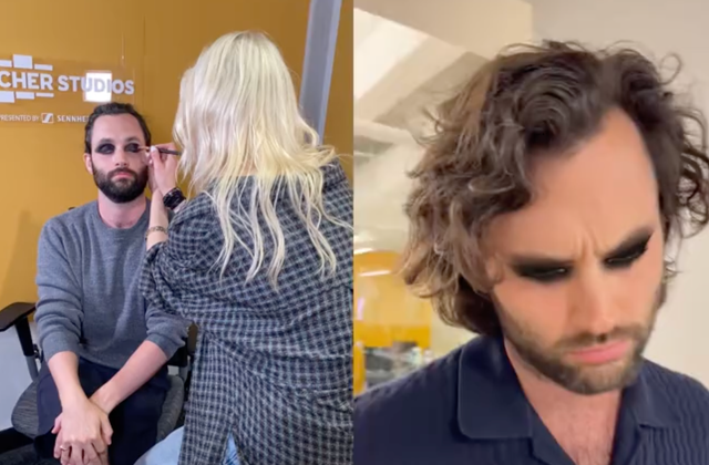 <p>Penn Badgley on TikTok</p>