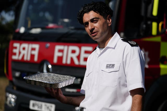Group Commander Sami Goldbrom warned people not to use disposable barbecues in London’s parks (Jordan Pettitt/PA)