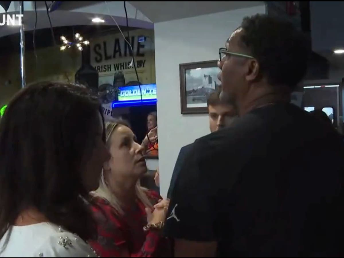 Ron DeSantis staff remove Black veteran who told governor he has allowed people to &lsquo;hunt&rsquo; minorities