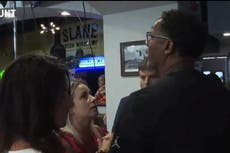 Ron DeSantis raises his voice at Black veteran in heated exchange over Jacksonville shooting