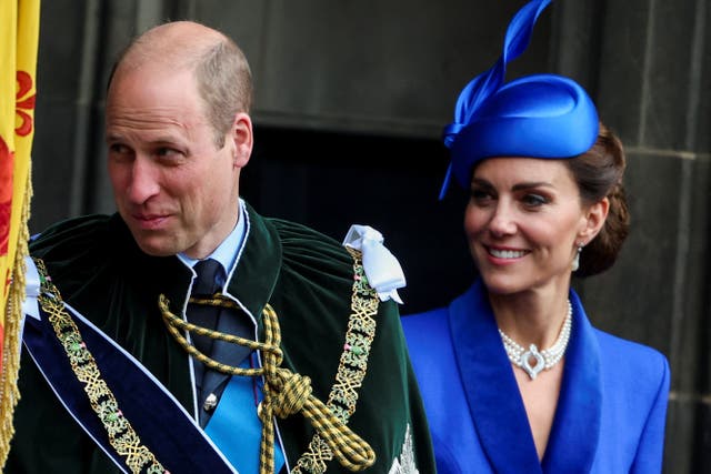 William and Kate are expected to mark the first anniversary of the Queen’s death in Wales (Phil Noble/PA)