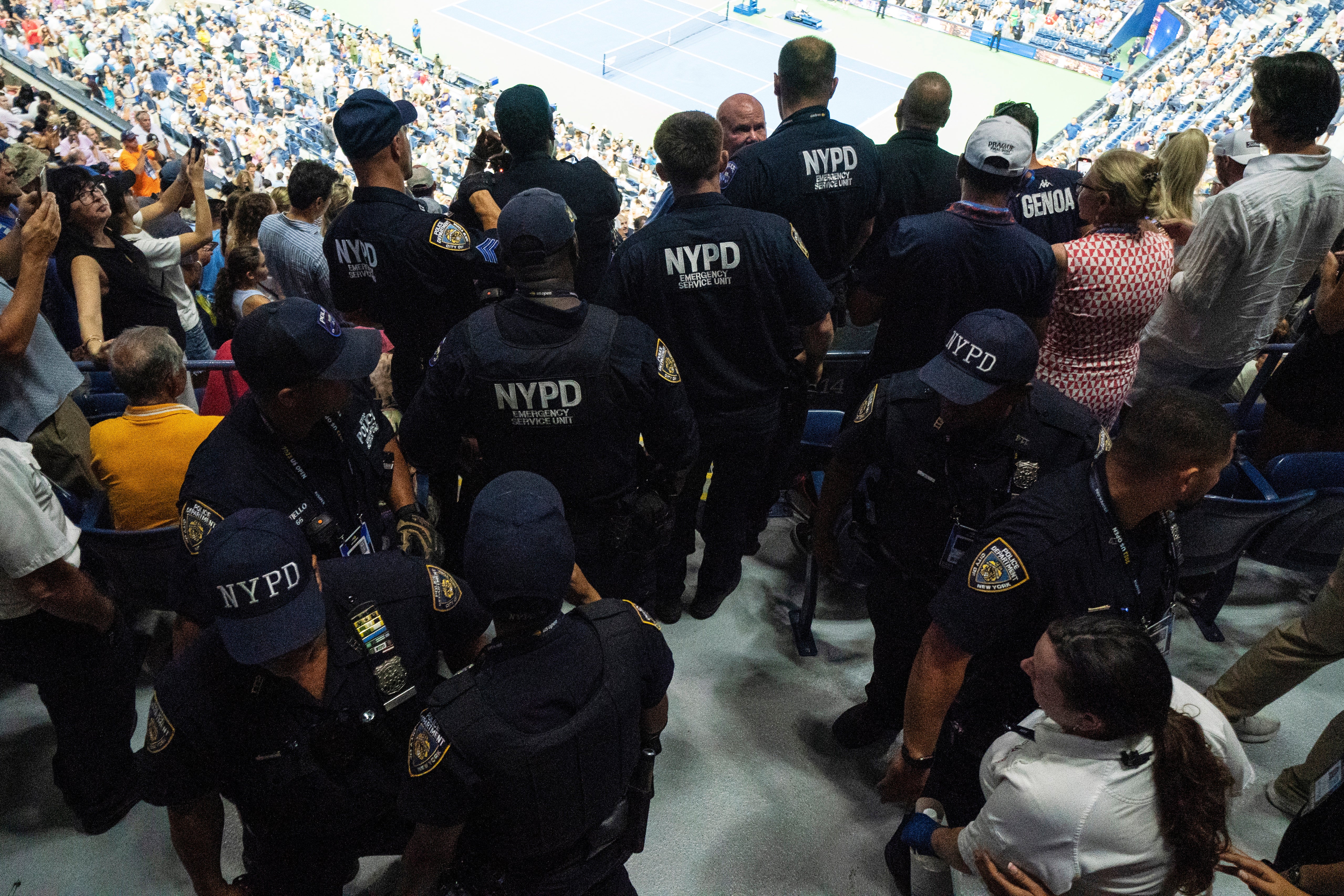 Coco Gauff’s semi-final was interrupted by protestors