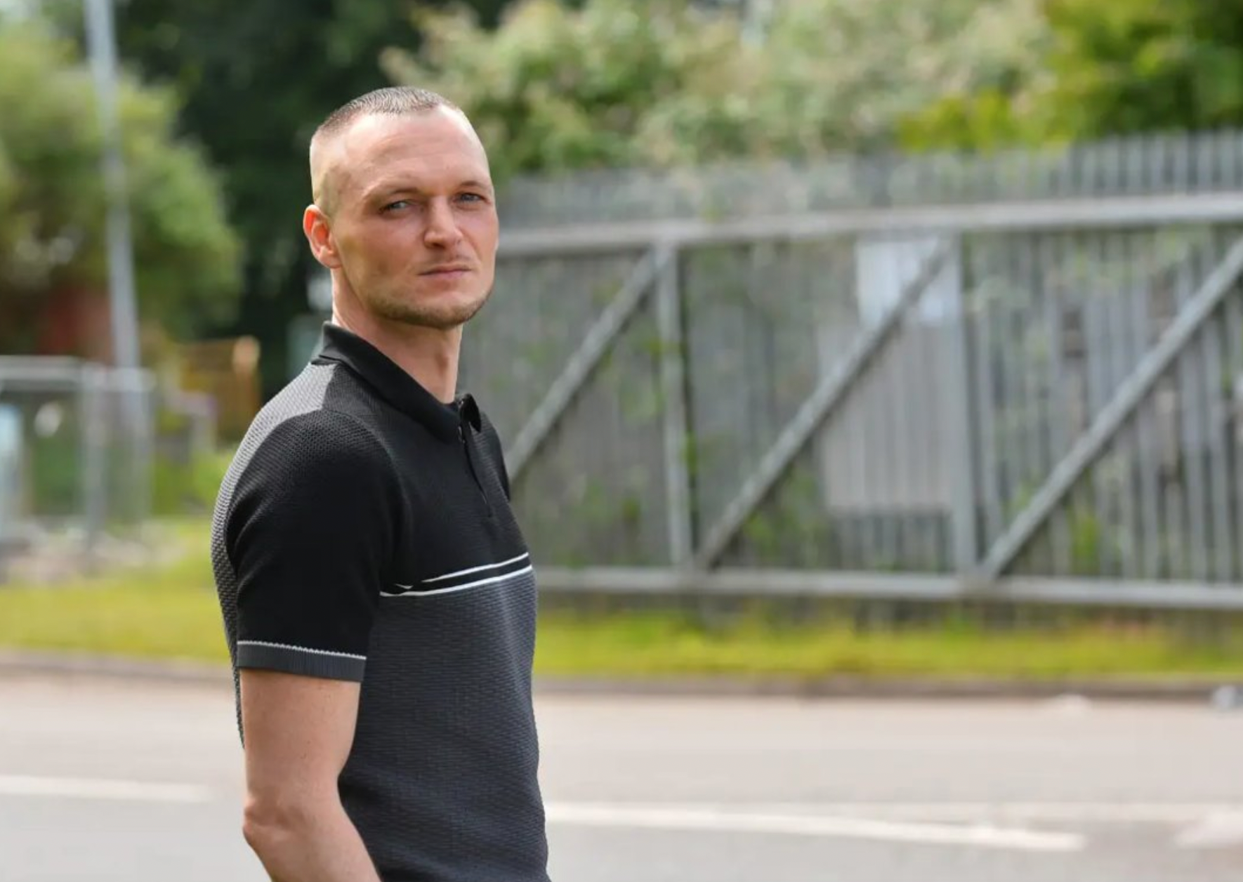 Mr Howells outside the landfill site in Docks Way where he believes his hard drive full of cryptocurrency is buried