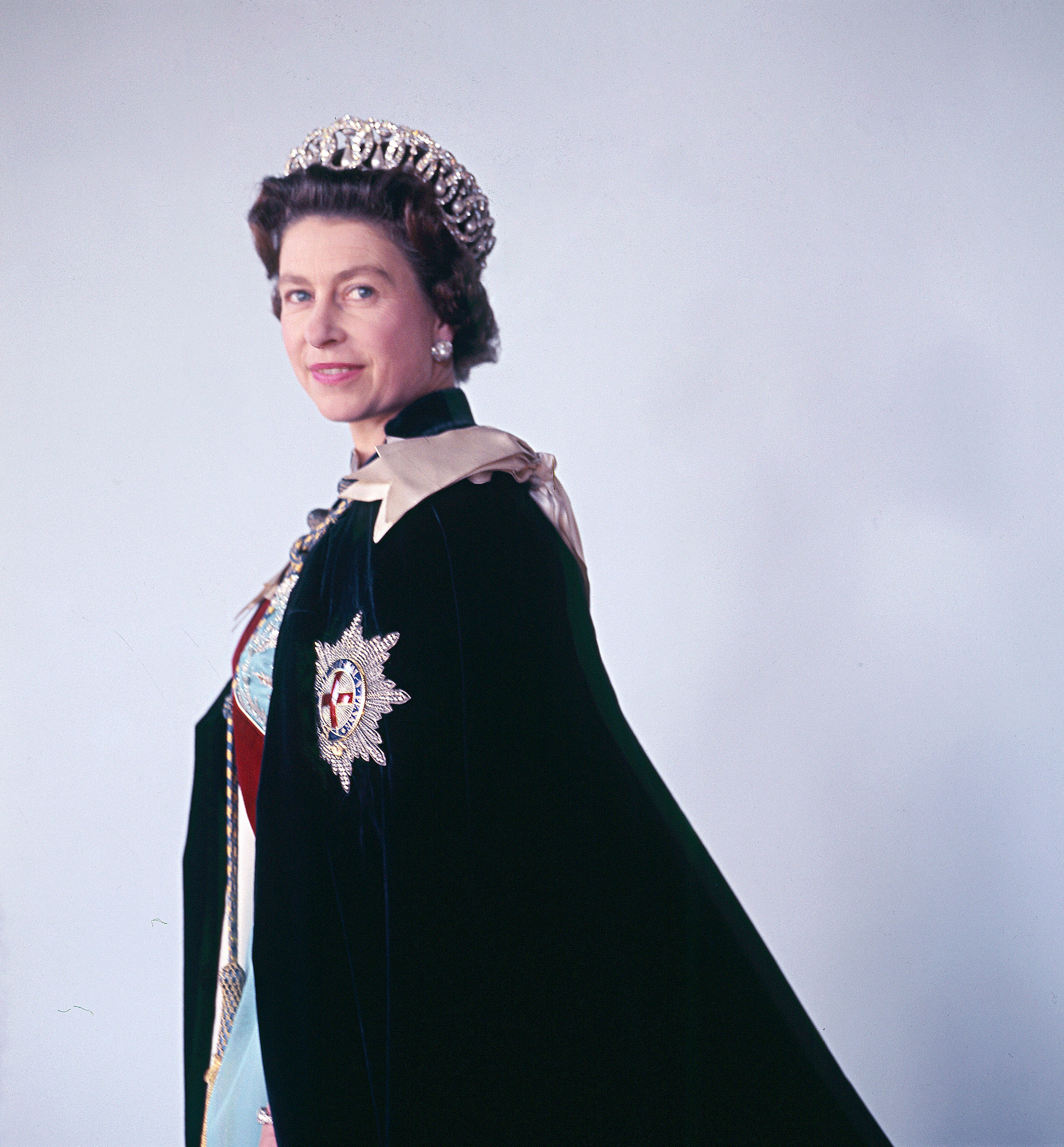 The royal family released this photo of the Queen, from October 1968 to mark the anniversary of her passing