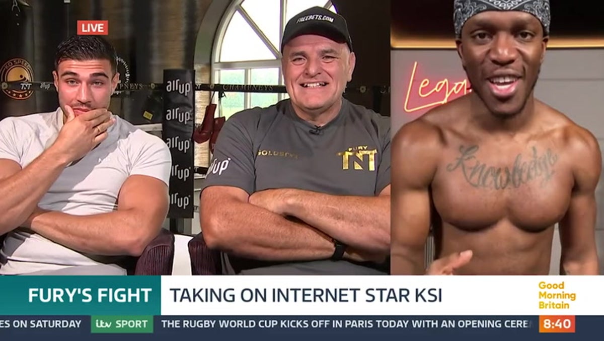 Tommy Fury says KSI will leave Manchester Arena in an ambulance following their fight