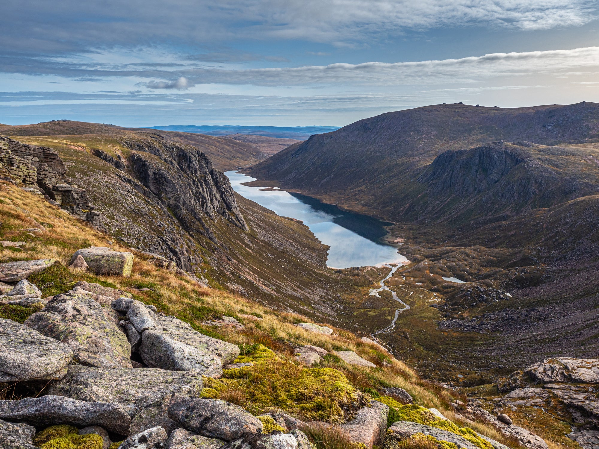 Hills, forests and lochs blanket the Cairngorm Mountains range