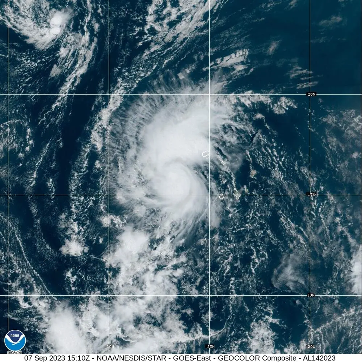 Meteorologen gehen davon aus, dass sich der Tropensturm Margot zu einem Hurrikan entwickeln wird