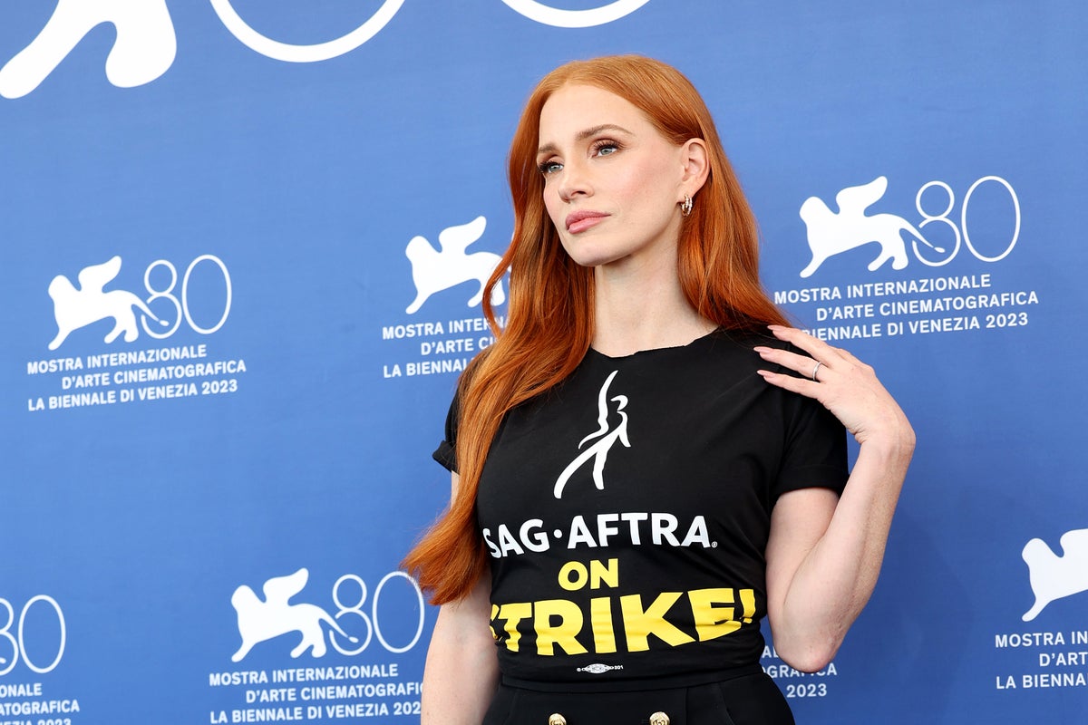 ‘Nervous’ Jessica Chastain says she was ‘advised against’ attending Venice Film Festival amid actors’ strike
